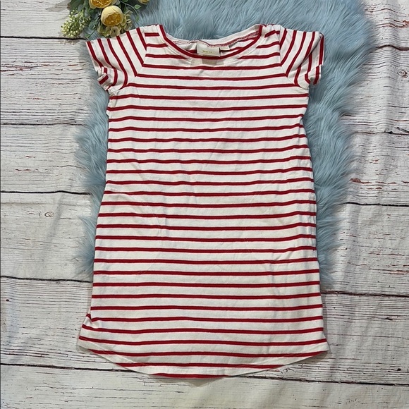 Anthropologie Maeve Rochelle Striped Red White Tee Dress sz S - Picture 2 of 11